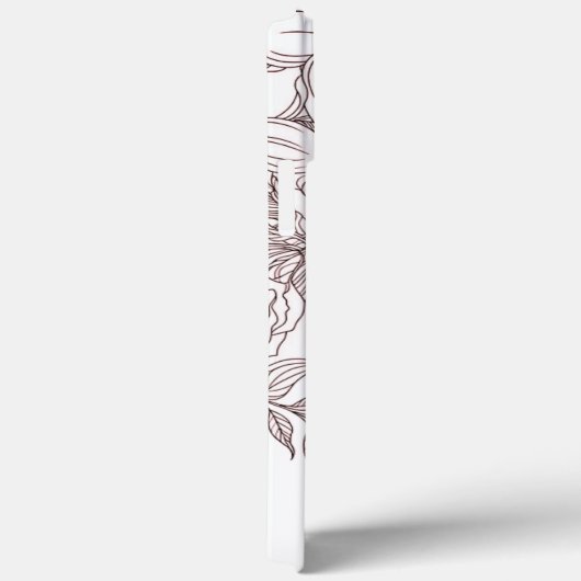 Modern elegant cute girly simple florals Case-Mate iPhoneケース (裏面 / 右)