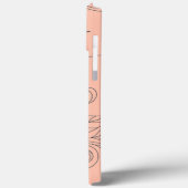 Modern elegant cute girly simple florals Case-Mate iPhoneケース (裏面 / 左)