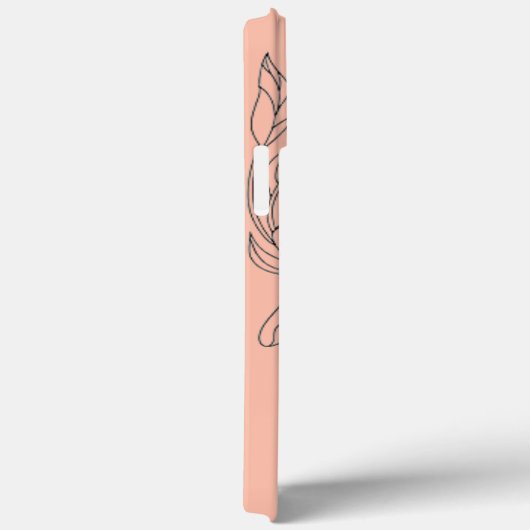 Modern elegant cute girly simple florals Case-Mate iPhoneケース (裏面 / 右)