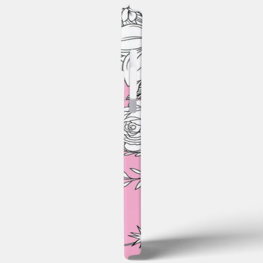 Modern elegant cute girly simple florals Case-Mate iPhoneケース (裏面 / 左)