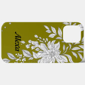 Modern elegant cute girly simple florals Case-Mate iPhoneケース (裏面 (横))