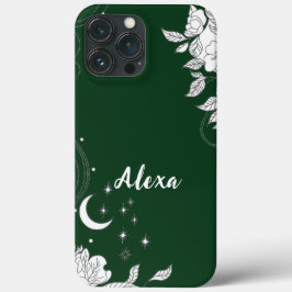 Modern elegant cute girly simple florals iPhone 13 pro maxケース