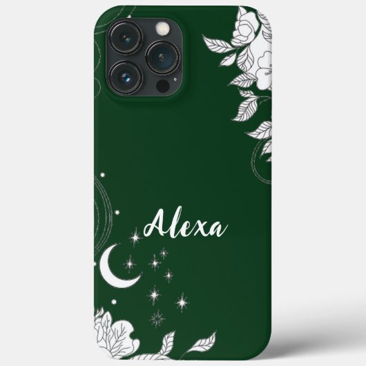 Modern elegant cute girly simple florals Case-Mate iPhoneケース (裏面)