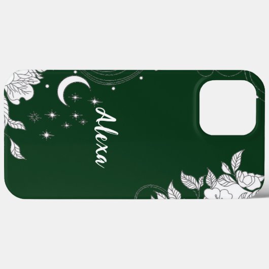Modern elegant cute girly simple florals Case-Mate iPhoneケース (裏面 (横))