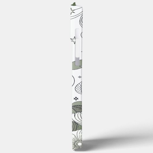 Modern elegant cute girly simple florals Case-Mate iPhoneケース (裏面 / 左)