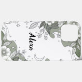 Modern elegant cute girly simple florals Case-Mate iPhoneケース (裏面 (横))
