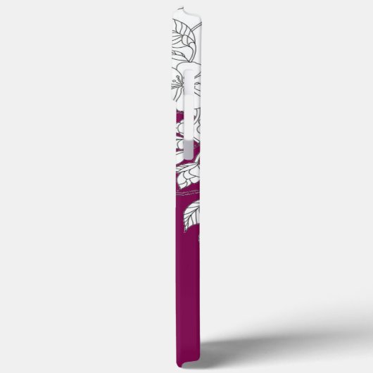 Modern elegant cute girly simple florals Case-Mate iPhoneケース (裏面 / 左)