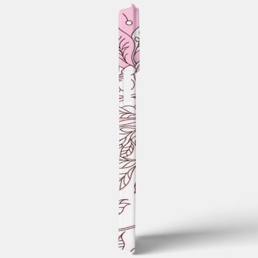 Modern elegant cute girly simple florals Case-Mate iPhoneケース (裏面 / 右)