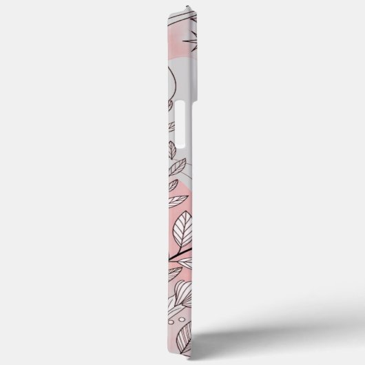 Modern elegant cute girly simple florals Case-Mate iPhoneケース (裏面 / 右)