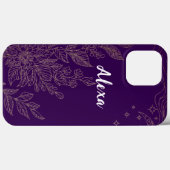 Modern elegant cute girly simple florals Case-Mate iPhoneケース (裏面 (横))