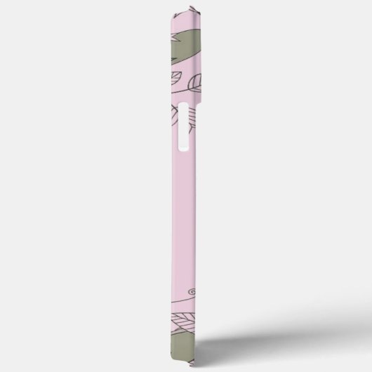 Modern elegant cute girly simple florals Case-Mate iPhoneケース (裏面 / 右)