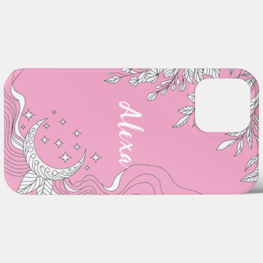 Modern elegant cute girly simple florals Case-Mate iPhoneケース (裏面 (横))