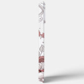 Modern elegant cute girly simple florals Case-Mate iPhoneケース (裏面 / 右)