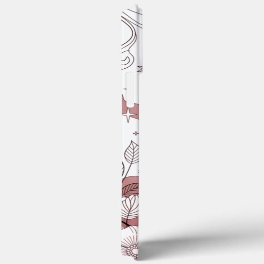 Modern elegant cute girly simple florals Case-Mate iPhoneケース (裏面 / 右)