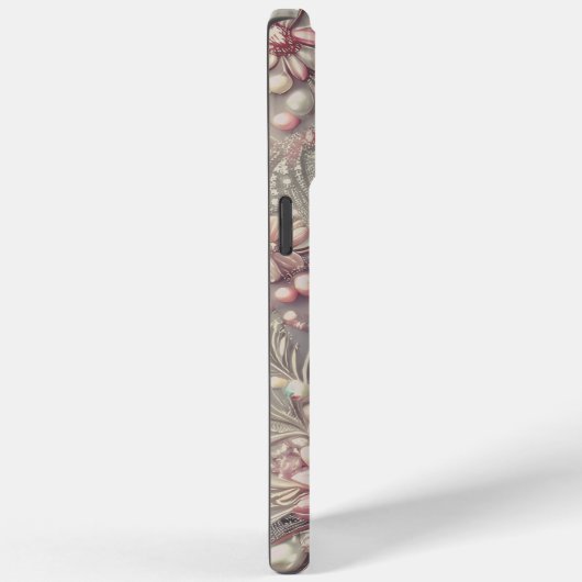 Modern elegant cute golden pearls Valentine’s Day Case-Mate iPhoneケース (裏面 / 右)