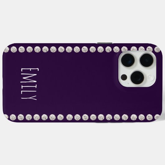 Modern elegant cute simple shiny  Case-Mate iPhoneケース (裏面 (横))