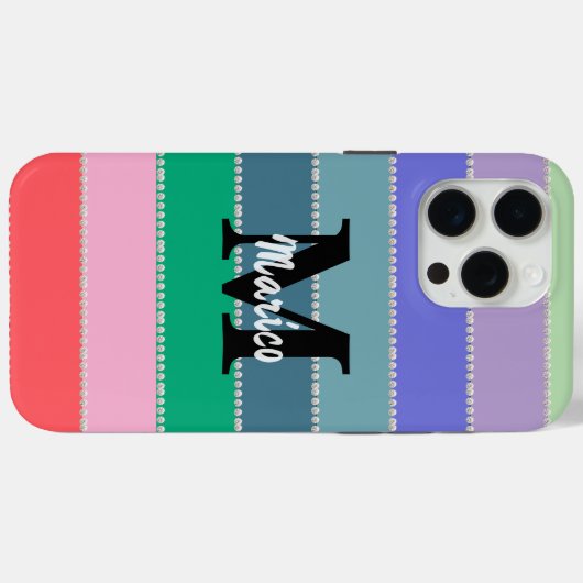 Modern elegant cute simple shiny  Case-Mate iPhoneケース (裏面 (横))