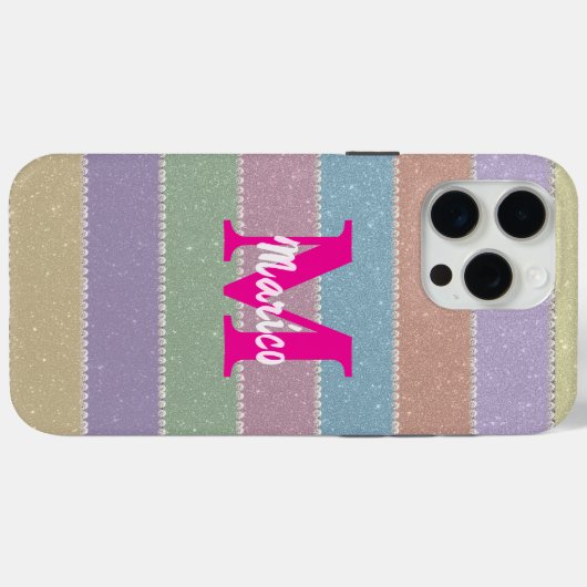Modern elegant cute simple shiny  Case-Mate iPhoneケース (裏面 (横))