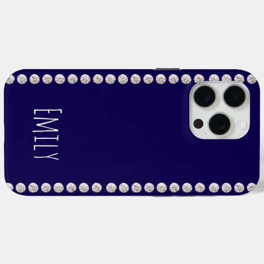 Modern elegant cute simple shiny Case-Mate iPhoneケース (裏面 (横))