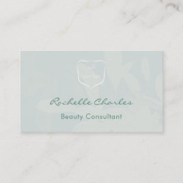 Modern Elegant Eucalyptus Add Logo QR Code Beauty 名刺