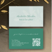 Modern Elegant Eucalyptus Green Beauty Consultant 名刺