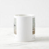 Modern Elegant Family Photo Script Typography コーヒーマグカップ (中央)