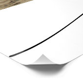 Modern Elegant Family Photo Script Typography ポスター (コーナー)