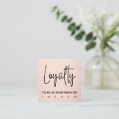 Modern Elegant Faux Rose Gold Loyalty Card ロイヤリティカード (スタンド正面)