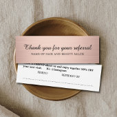 Modern Elegant Faux Rose Gold Salon Mini