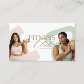 Modern Elegant Fitness Personal Trainer Photo 予約カード (正面)