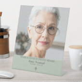 Modern Elegant Funeral Photo Pedestal Sign 台座サイン (インサイチュ)