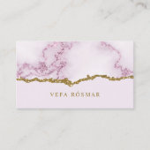 Modern Elegant Glitter Marble  名刺 (正面)