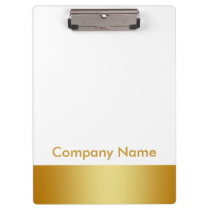Modern Elegant Gold Faux Foil Companyのロゴ クリップボード