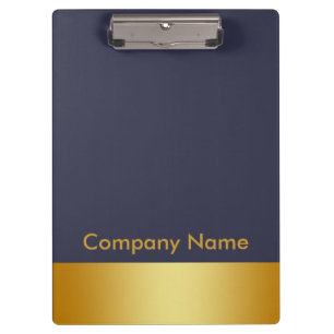 Modern Elegant Gold Faux Foil Companyのロゴ クリップボード