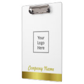Modern Elegant Gold Foil Companyのロゴ クリップボード (左)