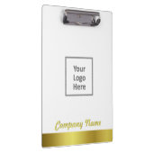 Modern Elegant Gold Foil Companyのロゴ クリップボード (右)