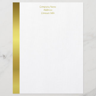 Modern Elegant Gold Foil Company レターヘッド