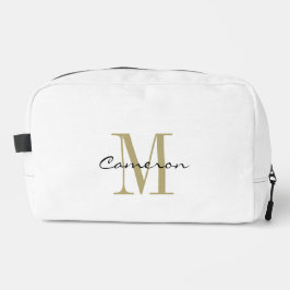 Modern Elegant Gold Monogram Personalized ドップキット