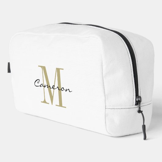 Modern Elegant Gold Monogram Personalized ドップキット (右コーナー)