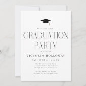 Modern Elegant Graduation Party Invitation 招待状 (裏面)