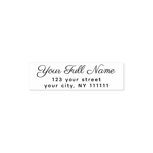Modern Elegant Handwritten Stylish Return Address セルフインキングスタンプ (デザイン)