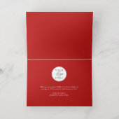 Modern Elegant Happy Holidays Business 箔シーズンカード (内側レイダウン)