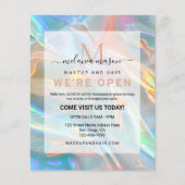 Modern Elegant Holographic Irediscent チラシ (正面)