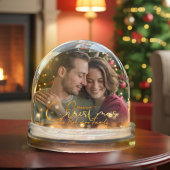 Modern Elegant Keepsake Custom 2 Photo Holiday