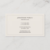 Modern Elegant Luxury Colors Create Your Own 名刺 (裏面)