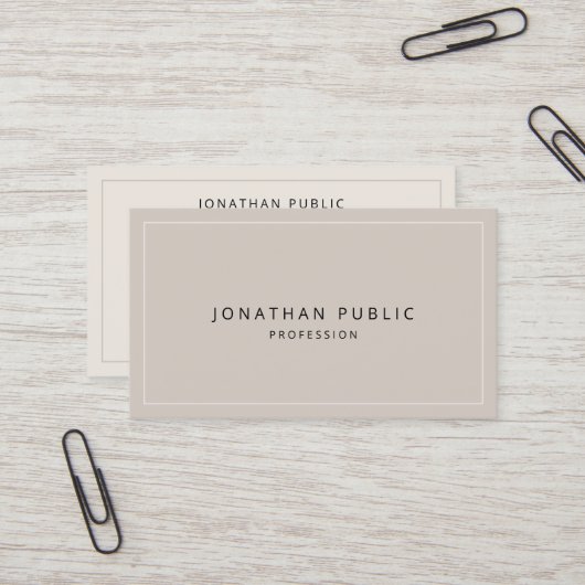 Modern Elegant Luxury Colors Create Your Own 名刺 (正面/裏面インサイチュ)