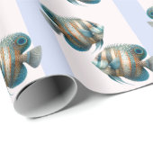 Modern Elegant Luxury Tropical Fish  ラッピングペーパー (ロールコーナー)