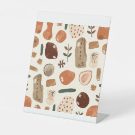 Modern Elegant Minimal Boho Art Design 台座サイン