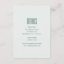 Modern Elegant Minimal QR Code Wedding Details Enc