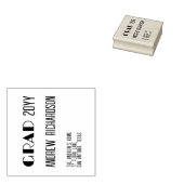 Modern elegant minimal rainbow stripe grad ラバースタンプ (押印)